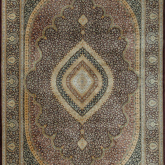 Ковёр ручной работы (Иран), шёлк QOM (FARCO)  - 200x300x3 (QOM_IR_12-578-IR)