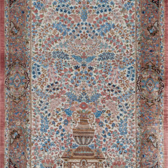 Ковёр ручной работы (Иран), шёлк QOM (MOURO INTERTRADE)  - 75x115x3 (QOM_IR_12-621/S-IR)