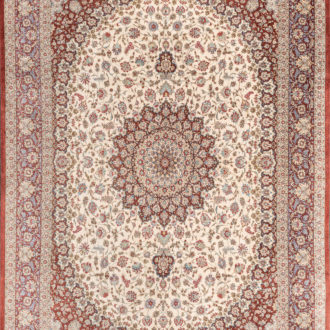 Ковёр ручной работы (Иран), шёлк QUM MM IR (MOURO INTERTRADE)  - 300x400x3 (QUM_IR_12-458-IR)