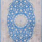 Ковёр из шёлка Иран MASTERPIECE QUM (SPERLOUS CARPETS)  - 200x300x5 (MAQU_M_003-22-TABRIZ BLUE-OLIVE)