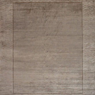 Ковёр ручной работы (Индия), арт-шёлк EDINBURG (OPEE CARPET)  - 170x241x6 (EDI_R_BORDER-MED.BEIGE)