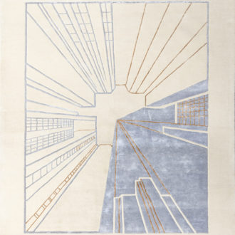 Ковёр ручной набивки (Индия), шерсть Art de Vivre by DETALI (TULSI)  - 250x350x10 (ADVD_RN_design Irina Kondrashova «URBAN GEOMETRY-6)