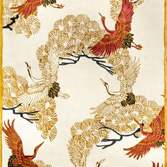 Ковёр ручной набивки (Индия), шерсть WENDY COLLECTION (BALLACK CARPETS)  - 183x274x10 (WNC_RN_CRANES IN TREES)