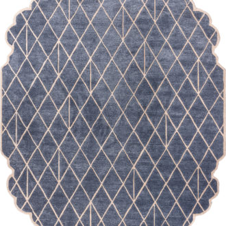 Ковёр ручной набивки (Индия), арт-шёлк IRREGULAR (JAIPUR)  - 244x307x10 (IRG_RN_TOP-9054-E.SLATE-P.TINT)