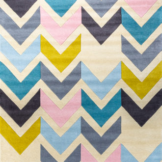 Ковёр ручной набивки (Индия), шерсть REEF RUG (ASIATIC(London))  - 200x290x10 (REF_RN_RF12-CHEVRON-MULTI)