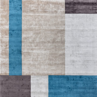 Ковёр ручной работы (Индия), арт-шёлк ROSERA (JAVI HOME)  - 200x290x8 (ROS_R_RSR03-TURQ-SILVER)
