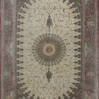 Ковёр ручной работы (Иран), шёлк QOM (STIL CARPET)  - 205x300x3 (QOM_IR_10-284-2011-10-1)