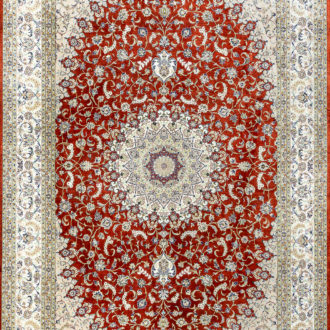 Ковёр ручной работы (Иран), шёлк QUM MM IR (MOURO INTERTRADE)  - 200x310x3 (QUM_IR_14-103-IR)