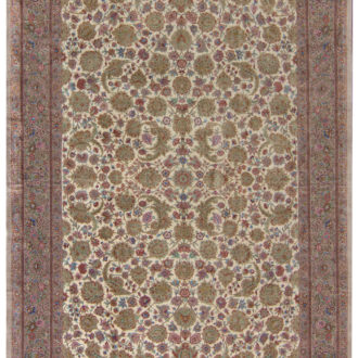 Ковёр ручной работы (Иран), шёлк QOM (FARCO)  - 205x310x3 (QOM_IR_15-70A-MIRMEHDI)
