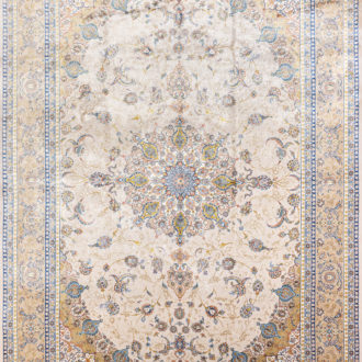 Ковёр из шёлка Иран MASTERPIECE QUM (Katrin)  - 200x300x5 (MAQU_M_031-23-1540-CREAM-BEG Katrin)
