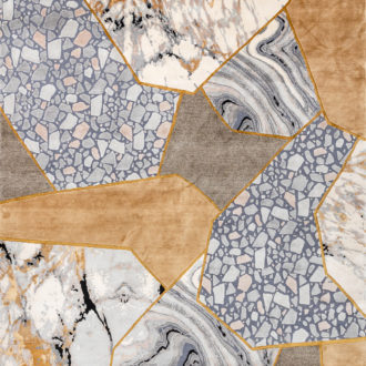 Ковёр ручной работы (Непал), шёлк Art de Vivre by KIRILL ISTOMIN (TIBET CARPET)  - 250x300x6 (ARTKI_R_TERAZZO-1)
