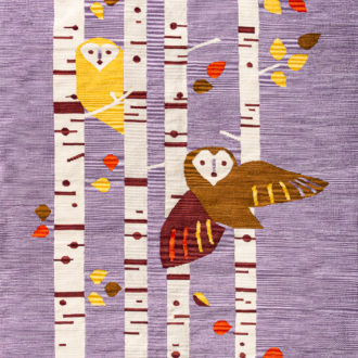Ковёр ручной работы (Индия), хлопок ARCTIC KILIM (EAST WEST TRADING)  - 160x230x (RCK_R_OWLS-MLT)