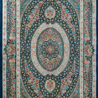 Ковёр ручной работы (Иран), шёлк QOM (MOURO INTERTRADE)  - 80x125x2 (QOM_IR_12-614/S-IR)
