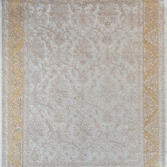Ковёр ручной работы (Индия), шерсть KING OF AGRA (RAJPUT CARPETS)  - 143x198x8 (RAJ14_R_RO45-CRE-LGLD)