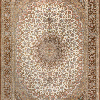Ковёр ручной работы (Иран), шёлк QUM MM IR (MOURO INTERTRADE)  - 300x400x3 (QUM_IR_12-457-IR)