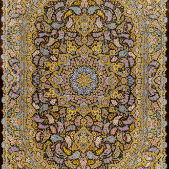 Ковёр ручной работы (Иран), шёлк QOM (FARCO)  - 135x205x3 (QOM_IR_14-263-IR)
