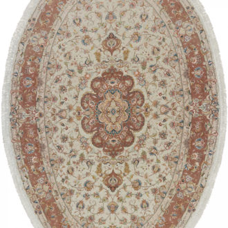 Ковёр ручной работы (Иран), шерсть TABRIZ IR (MOURO INTERTRADE)  - 200x300x5 (TZIR_IR_11-471-IR(Oval))