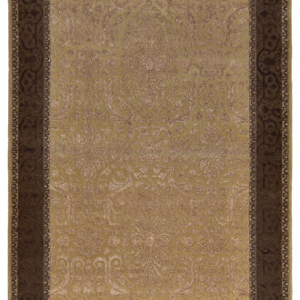 Ковёр ручной работы (Индия), шерсть KING OF AGRA (RAJPUT CARPETS)  - 303x303x8 (RAJ14_R_RO1-GLD-BRN)