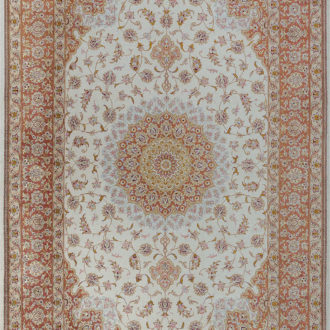 Ковёр ручной работы (Иран), шёлк QOM (MOURO INTERTRADE)  - 130x210x3 (QOM_IR_14-246-IR HEMMATI)