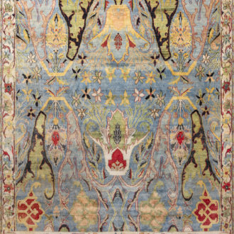 Ковёр ручной работы - ZIEGLER SILK (ASHOKA) - 305x445 (ZIES_R_AC228-BLU-CREAM(305x445))