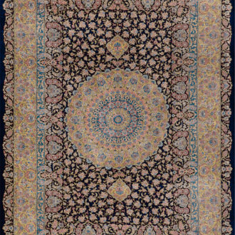 Ковёр ручной работы (Иран), шёлк QOM (MOURO INTERTRADE)  - 100x155x3 (QOM_IR_11-431/S-IR)