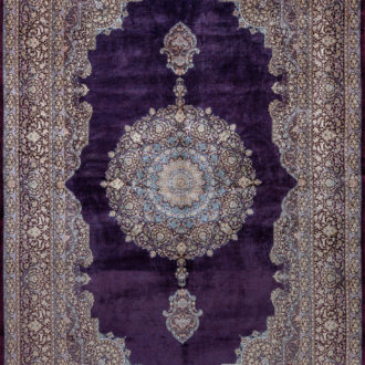 Ковёр из шёлка Иран MASTERPIECE QUM (SPERLOUS CARPETS)  - 201x304x5 (MAQU_M_042-21-TORANJ-LAZUR)