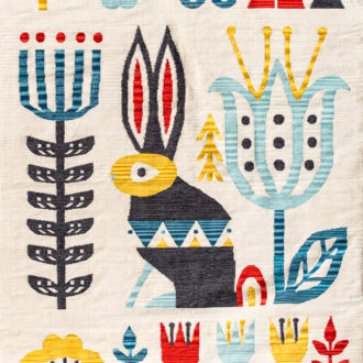 Ковёр ручной работы (Индия), хлопок ARCTIC KILIM (EAST WEST TRADING)  - 200x290x (60858)