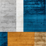 Ковёр ручной работы (Индия), арт-шёлк ROSERA (JAVI HOME)  - 200x290x8 (ROS_R_RSR04-GLD-MLT)