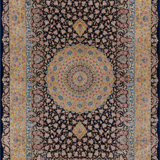 Ковёр ручной работы (Иран), шёлк QOM (MOURO INTERTRADE)  - 100x155x3 (QOM_IR_11-432/S-IR)