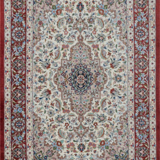 Ковёр ручной работы (Иран), шёлк QUM MM IR (MOURO INTERTRADE)  - 80x120x3 (QUM_IR_13-207-IR MIR MEHDI)