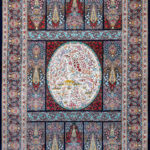Ковёр из шёлка Иран MASTERPIECE QUM (SPERLOUS CARPETS)  - 198x302x5 (MAQU_M_003-21-EDEN NAVY)