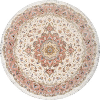 Ковёр ручной работы (Иран), шерсть TABRIZ 40 (MOURO INTERTRADE)  - 200x200x3 (T40_IR_7-392-IR(Round))
