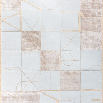 Ковёр ручной набивки (Индия), шерсть Art de Vivre by DETALI (TULSI)  - 300x400x10 (ADVD_RN_design Irina Tatarnikova «АЛФАВИТ-2»)