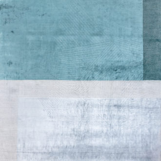 Ковёр ручной работы (Индия), арт-шёлк JAZZ (OPEE)  - 297x390x3 (JAZ_R_2020029-GREY AQUA)