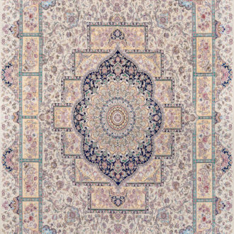 Ковёр из шёлка Иран MASTERPIECE QUM (SPERLOUS CARPETS)  - 200x300x5 (MAQU_M_030-21-GRAND ISFAHAN-KHAKI)
