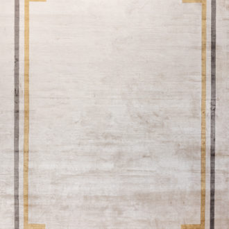 Ковёр ручной работы (Индия), шёлк SILK BORDER (TULSI)  - 247x347x6 (SBR_R_V3-GLD)