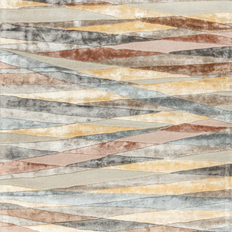 Ковёр ручной набивки (Индия), шерсть RIVIERA (OPEE)  - 200x290x10 (RIV_RN_STRIPES-ROSE-MULTI)