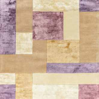 Ковёр ручной набивки (Индия), шерсть RIVIERA (OPEE CARPET)  - 120x170x10 (RIV_RN_MONDRIAN-01-BEIGE-PURPLE)