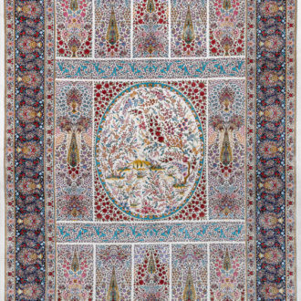 Ковёр из шёлка Иран MASTERPIECE QUM (SPERLOUS CARPETS)  - 201x299x5 (MAQU_M_046-21-EDEN ROSE)