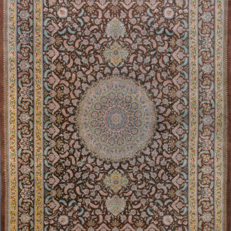 Ковёр ручной работы (Иран), шёлк QOM (MOURO INTERTRADE)  - 245x365x3 (QOM_IR_12-508-IR)