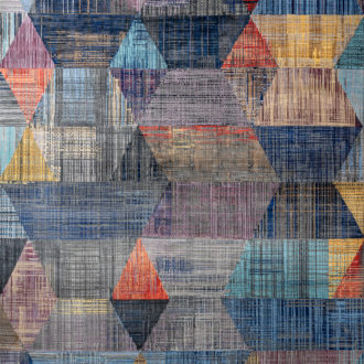 Ковёр ручной работы (Индия), бамбуковый шёлк UNSTRING (JAIPUR)  - 279x366x7 (UNSTR_R_SRB730-CGRAY-FDENIM)