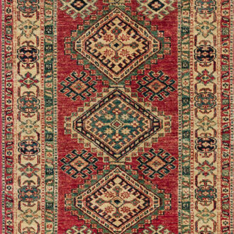 Ковёр - KAZAK ROYAL от MOURO INTERTRADE - 80 x 243 - RED-BGE(80X243)_KAZR/16R/500-2-6-314