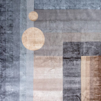 Ковёр - BAUHAUS от TULSI - 253 x 296 - BAUH_R_DESIGN №01-1-GREY-BEIGE