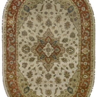 Ковёр - GAZNI KANU от KANU EXPORTS - 175 x 242 - GAZ_R_A192-BGE-RUS(Oval)