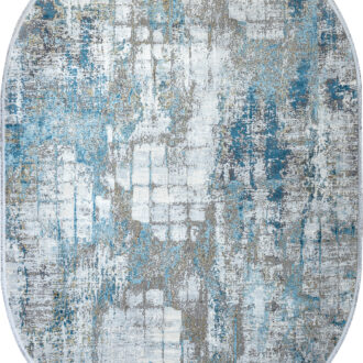 Ковёр - ASPENDOS от MILAT - 200 x 290 - ASP_M_MT139-CRE-BLU(Oval)