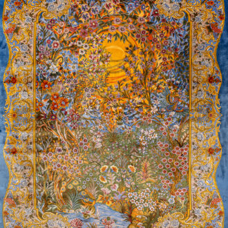 Ковёр - MASTERPIECE QUM от Shahrokh - 151 x 227 - MAQU_M_002-23-AFTAB dark blue