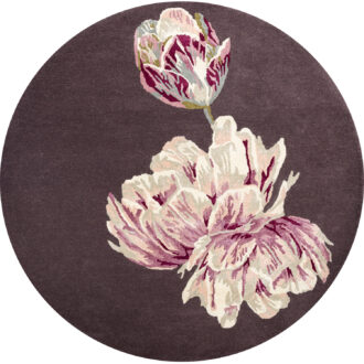 Ковёр Tranquility-Aubergine 56005(Round) - TED BAKER - 200 x 200 (TEDB_RN_Tranquility-Aubergine 56005(Round))