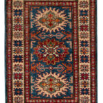Ковёр - KAZAK CLASSIC от MOURO INTERTRADE - 61 x 88 - BLU-IVR(61X88)_KAZ/R/S/785-2-6-302IP218