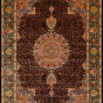 Ковёр - MASTERPIECE QUM от Shahrokh - 248 x 352 - MAQU_M_003-24-NEJAD-Navy-Blue