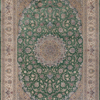 Ковёр - MASTERPIECE QUM от Moshiri - 200 x 300 - MAQU_M_016-24-24-TEAL